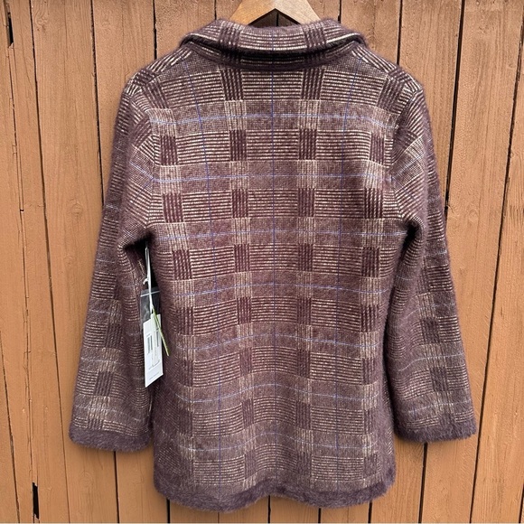 Cyrus | NWT Size Medium Stockholm Plaid Mink Jacket - Picture 13 of 16